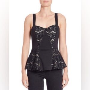 Black Lace Bustier Top by GUESS size XS